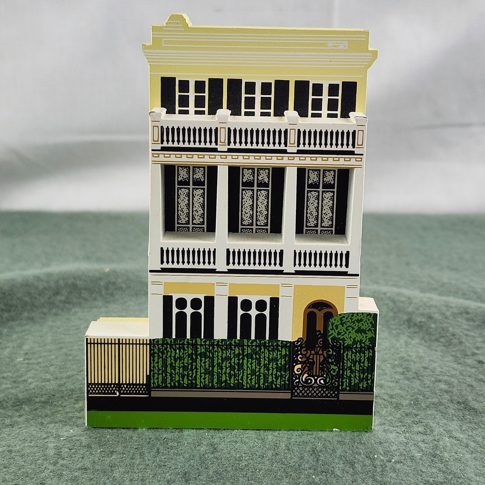 30 SOUTH BATTERY c 1860 CHARLESTON SC 1997 Sheila's House Wood Shelf Sitter